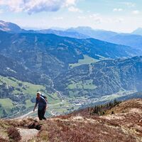 Aussicht kurz vor dem Gipfel