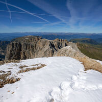 [ Dolomiten, Rosengarten ] | Tag 3 | Im Laurenzi-Klettersteig; Am Gipfel des Molignon di Mezzo, 2.820m