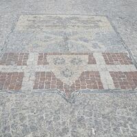 Wappen der Gemeinde Tresivio auf dem Piazza Fontana