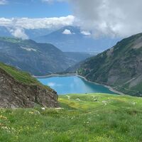 Col du Rawyl beim Abstieg zum Lac de Tseuzier