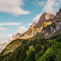 Churfirsten im Sonnenaufgang