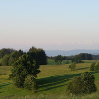 Abendlicher Blick gen Alpen