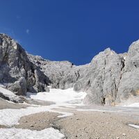Blick auf den Höllentalferner