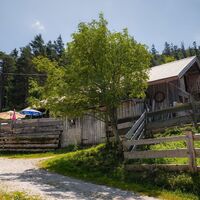 Scharnitzer Alm mit Wanderweg