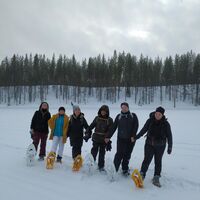 Schneeschuhwandern, Hossa Finnland
