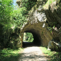 Felstunnel der Murgtalstraße.