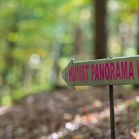 Beschilderung des Kunst-Panorama-Wegs Hatzendorf