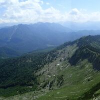 Blick zurück auf den Alpinweg
