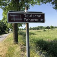 Schild Deutsche Fehnroute