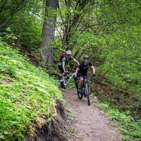 Coole Trails auf der Zusatzschlaufe 222 Nino Schurter Bike