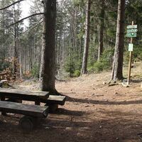 Rastmöglichkeit auf über 700 m am "Hohen Stein"