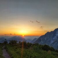 Sonnenuntergang vom Gipfel