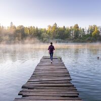 Erfrischung am See in Bobovek