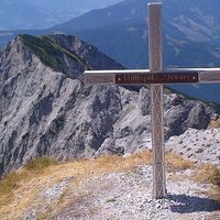 Blick zurück vom Riffelspitz zum Kreuzkogel