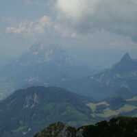 Blick zum Grimming, Hochtausing und Hechlstein