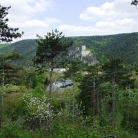 Blick zur Ruine Rauhenstein