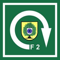 Markierung des Friedersdorfer Rundwanderweges 2