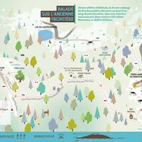 Ein Bauernhof, eine Wanderung: Ferme-Auberge du Bruckenwald (Route)