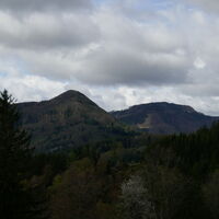 Hochstaff und Reisalpe sind schon zu sehen - das Wetter trocken aber bewölkt