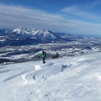 Die letzten Meter auf den Schlenken.
