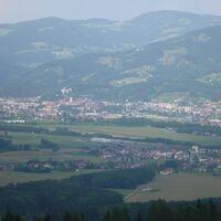 Saualpe/Pölling- Blick nach Wolfsberg