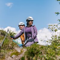 Klettersteigpark Valkastiel - Schloßwand-Schluchtweg-Überschreitung