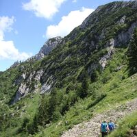 Beginn Altweibersteig Aufstieg
