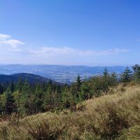 Blick vom östlichsten Punkt Bayerns in den vorderen Bayerwald