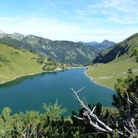 Blick auf den Traualpsee