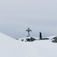 Das kleine Gipfelkreuz der Grafenspitze