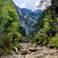 Am Ende der Speik-Schlucht.