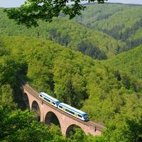 Hunsrückbahn auf Hubertusviadukt