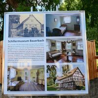 Informationsaushang über das Schillermusuem - Bauerbach