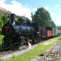 Feistritztalbahn_Zug am Bahnhof_Oststeiermark