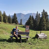 Rastplatz auf der Schwarzbeeralm