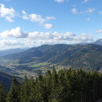 Ausblick von der Warte am Hirschenkogel