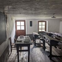Innenraum der Schule von Maison