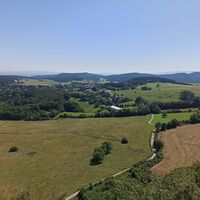 Aussicht vom Zwischenplateau Richtung Dreistetten