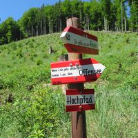 Almtaler Haus - Habernau/Jagersimmerl - Almsee - Hochpfad/Gschirrsattel -  Offensee - Jh. Fahrnau - Rindbachschlucht - Ebensee