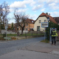 Der Wanderbeginn in Oberloiben