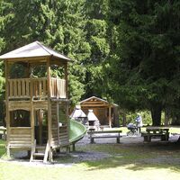Am Ende der Tour: Spielplatz und Grillstelle Pival.