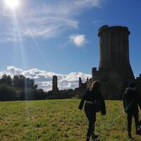 Panoramablick von der Akropolis des archäologischen Parks Elea/Velia