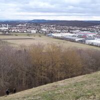 Blick vom Grüner Heiner in Richtung Industriegebiet Weilimdorf