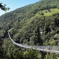 Tibetische Hängebrücke Carasc