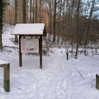 VitalWege Infotafel an den Teichen - Winter