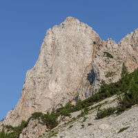 Blick zurück zum Koschutnikturm (2136 m).