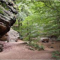 Rastplatz am "Unglücksfelsen"