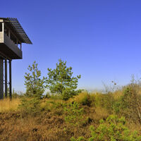 Außenansicht vom Moorturm in Forstort Anfang