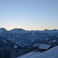 Ausblick nach dem Sonnenuntergang