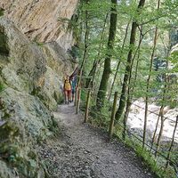 Der Wasserwanderweg in der Engenlochschlucht